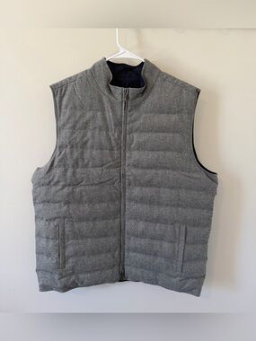 Peter Millar Whistler Reversible Vest Gray Blue Men’s Size XL Wool